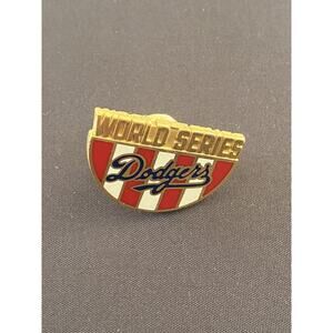 1988 Los Angeles Dodgers LA World Series Press Media Pin - Oakland Athletics A's